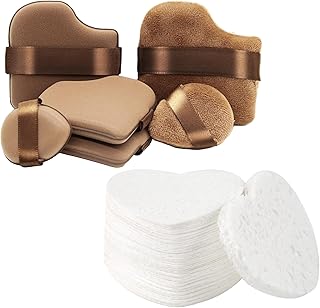 6 esponjas faciales comprimidas con forma de ...