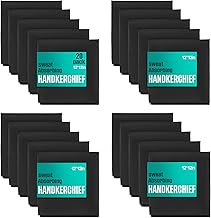 20 Pcs Microfiber Sweat Absorbing Handkerchiefs 12 x 12 Inch Quick Dry Sweat Towels for Men & Women Face Hands Body Wicking Reusable Hankies for Gym Sport Work