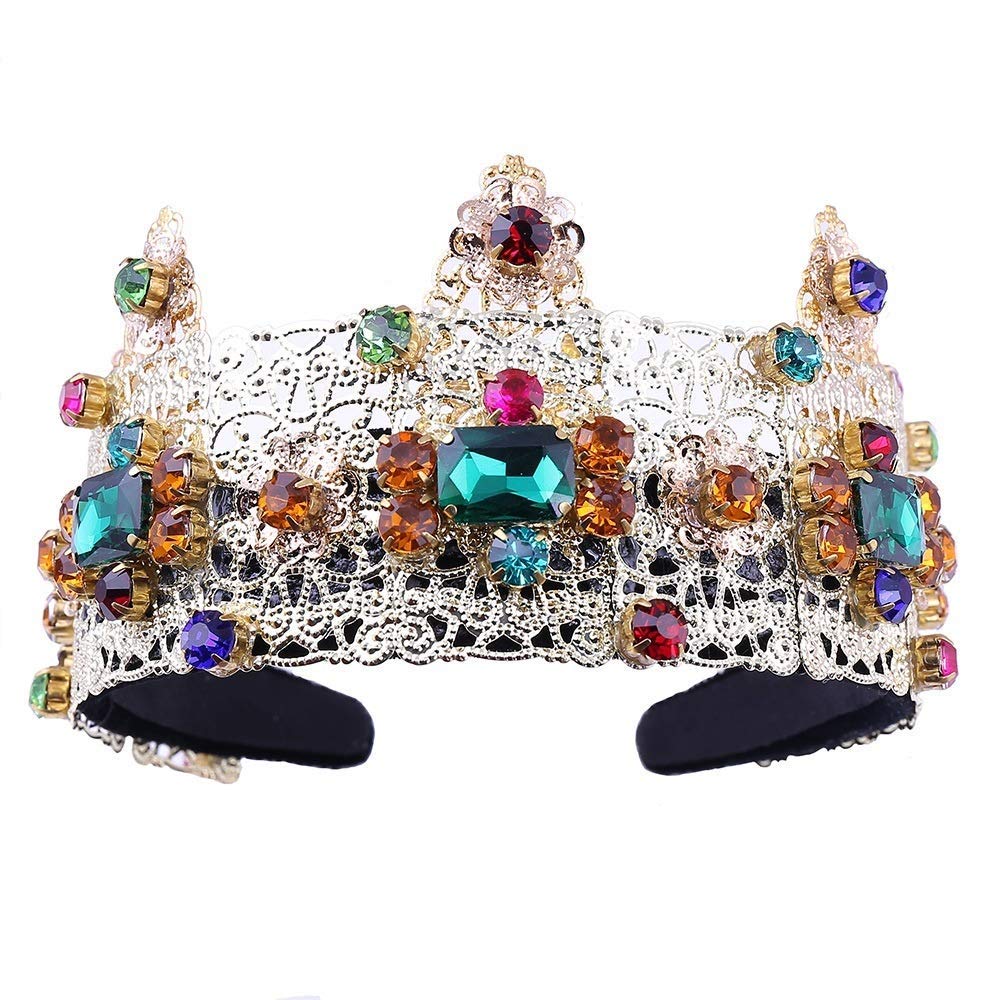 Crown, Crystal Princess Crown Headband Bridal Headpiece Catwalk Women Hair