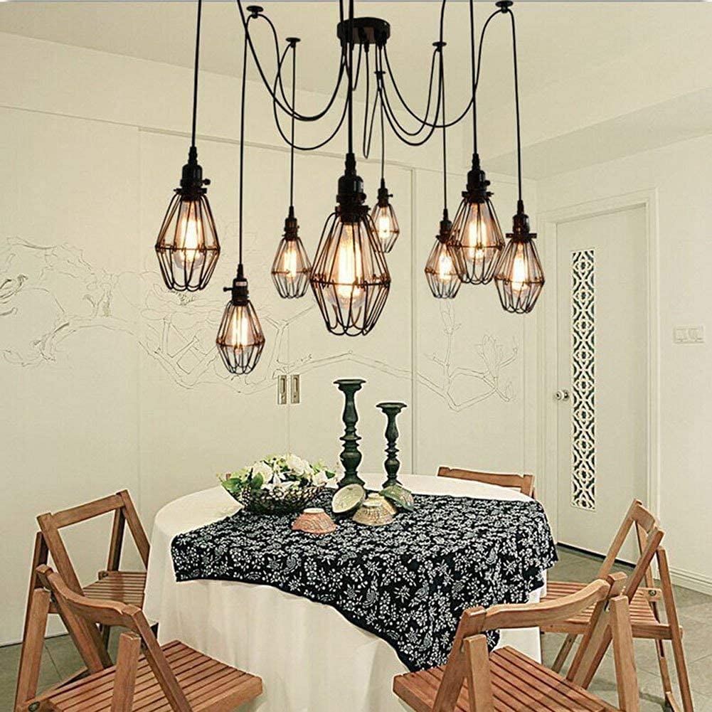 Fashionable V-intage Retro 8-Lights E27 Ceiling Lamp Hanging