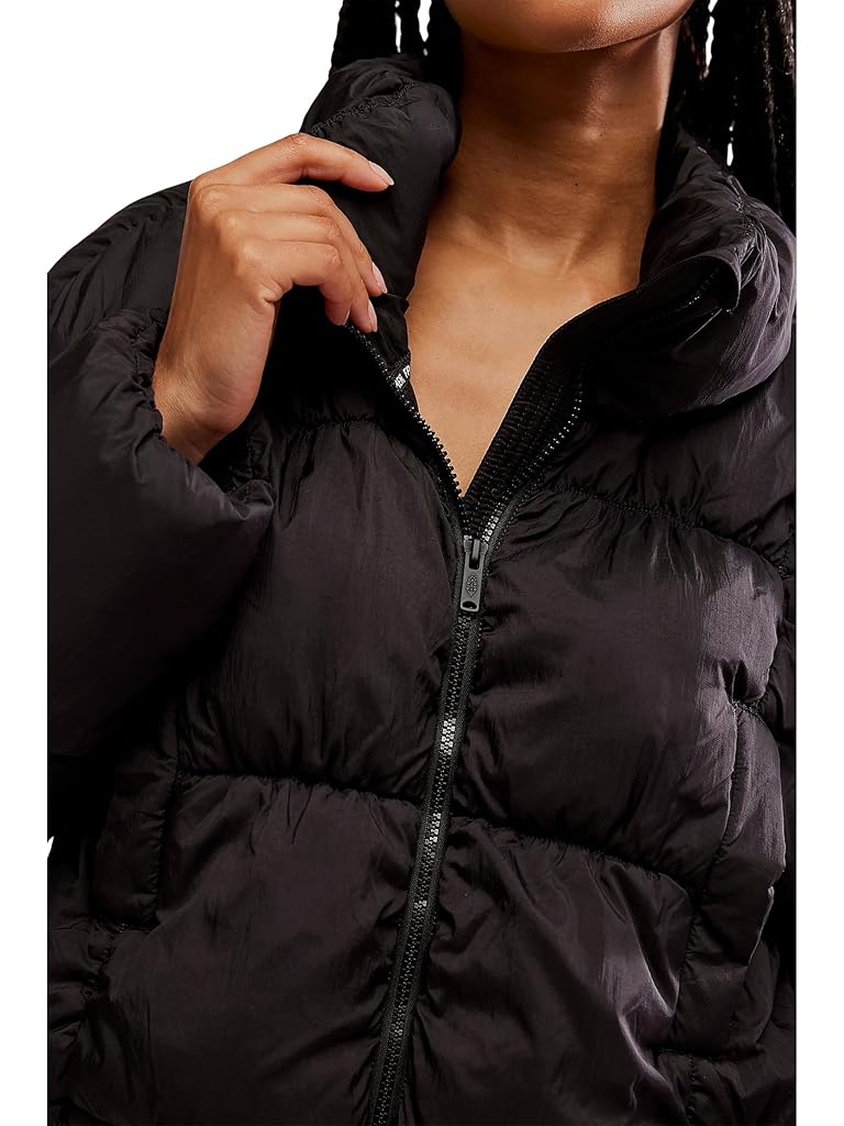 Black Free People In A Bubble Puffer Jacket