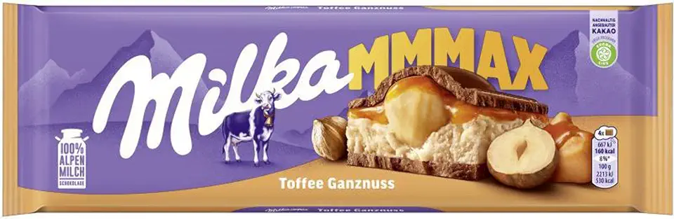 Milka Chocolate Recheado Hazelnut Caramel 300G