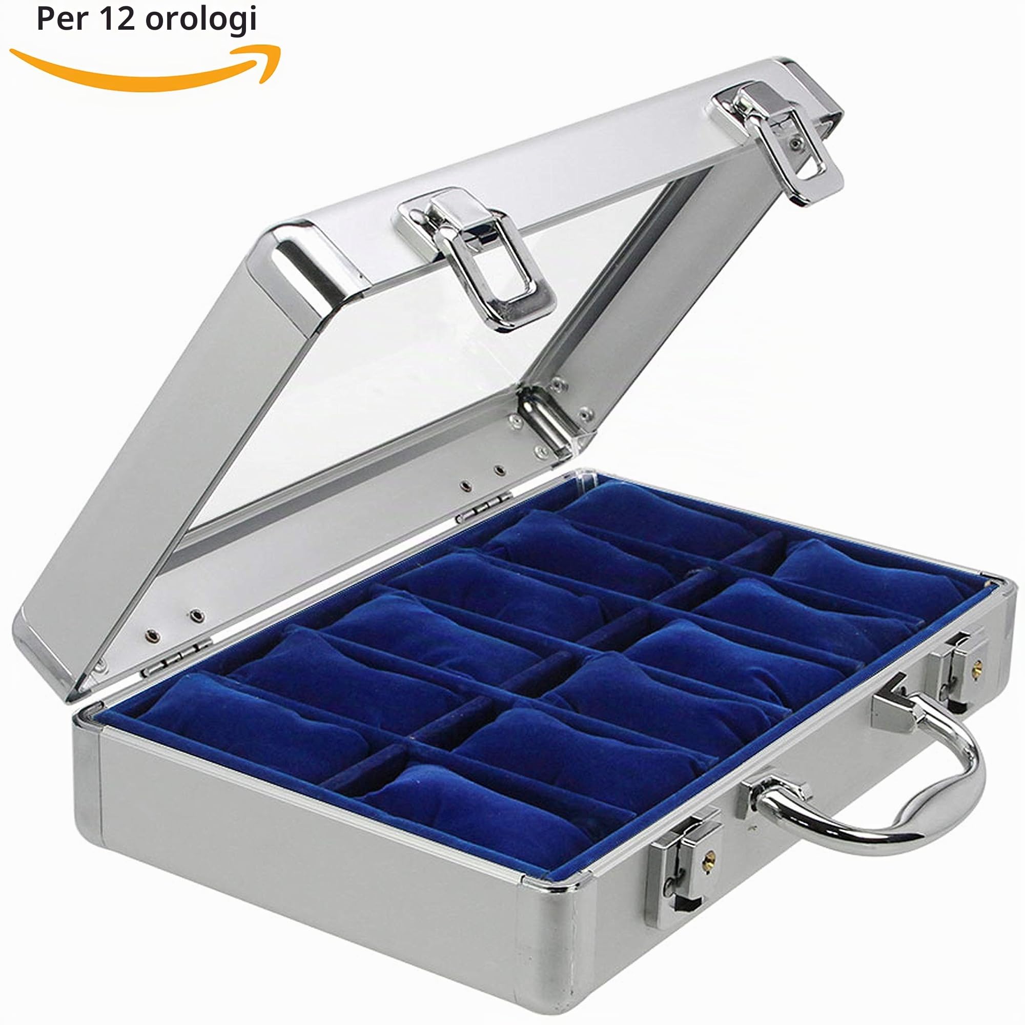 SAFE 265 portaorologi con velluto per 12 orologi | espositore orologi | scatole porta orologi | 280 x 200 x 80 mm