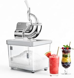 Commercial Ice Crusher Machine w/ 4 Blades, 750LBS/H, 350W, White