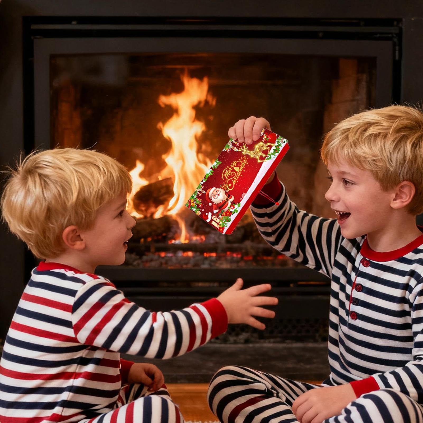 Sobres Para Regalar Dinero Navideños | Suministros para Fiestas,Sobres de Santa Claus con 10 Bolsillos - Para Esposa Marido Hijos Hija Familiares Y Amigos