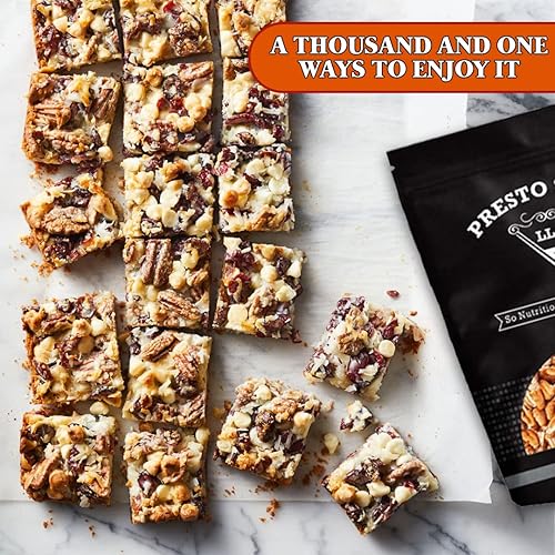 Miniatura 4 de Presto Sales Nueces picadas de 16 onzas  Crudas, sin sal, natural, sin OMG, ketopaleo  Dietas bajas en colesterol, sin lácteos y sin azúcar