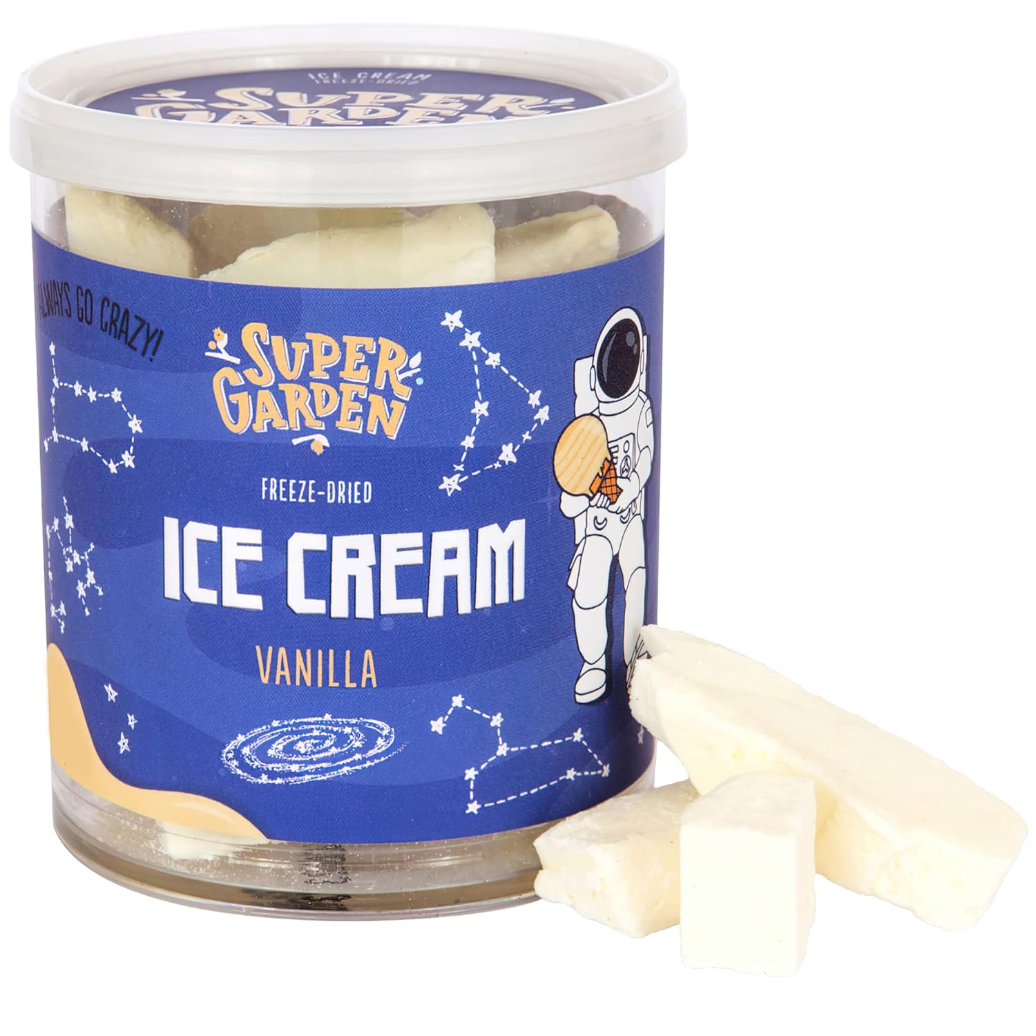 Amazon.com: Super Garden Freeze Dried Ice Cream Vanilla | No Melting ...
