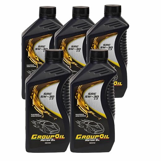 Lubrificanti GROUPOIL 5W30 ACEA C3 5x1L- Olio motore totalmente sintetico formulato con oli base sintetica ad alte prestazioni