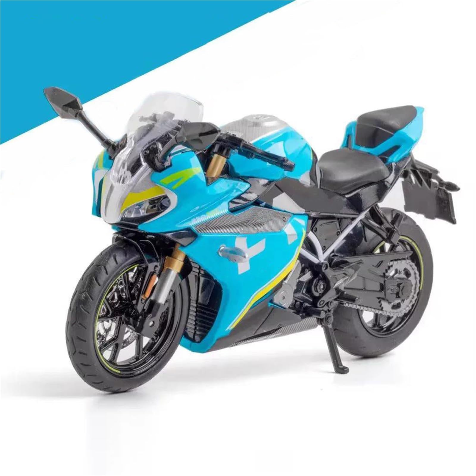 Modelo de Motocicleta Simulación De Motocicleta A Escala 1/12, Regalo Colección, Exhibición para Cfmoto 250SR 250 SR(BLU)