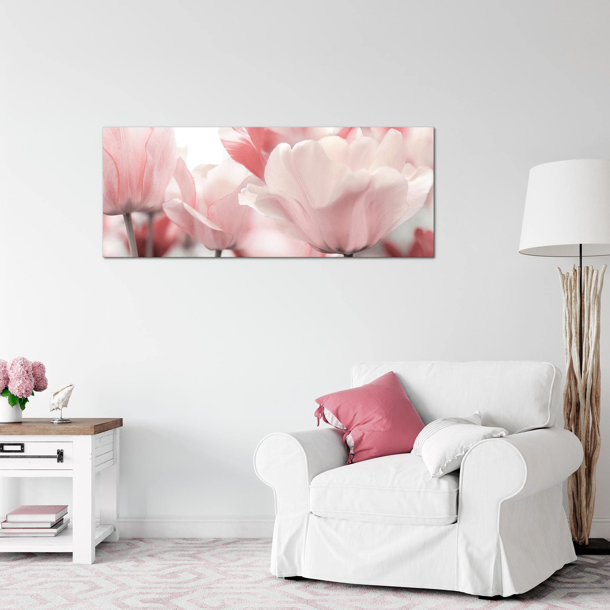 Cuadro En Lienzo Tulipanes 50x40 Cm - Decoración Moderna Para Salón, Dormitorio U Oficina, Impresión Fotográfica Calidad