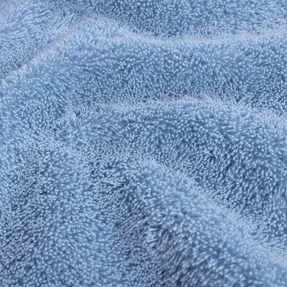 Yves Delorme Etoile Azur Towels - Extra Plush and Soft Luxury Bath Linens - 100% Natural and Organic - High Absorbency Turkish Towel