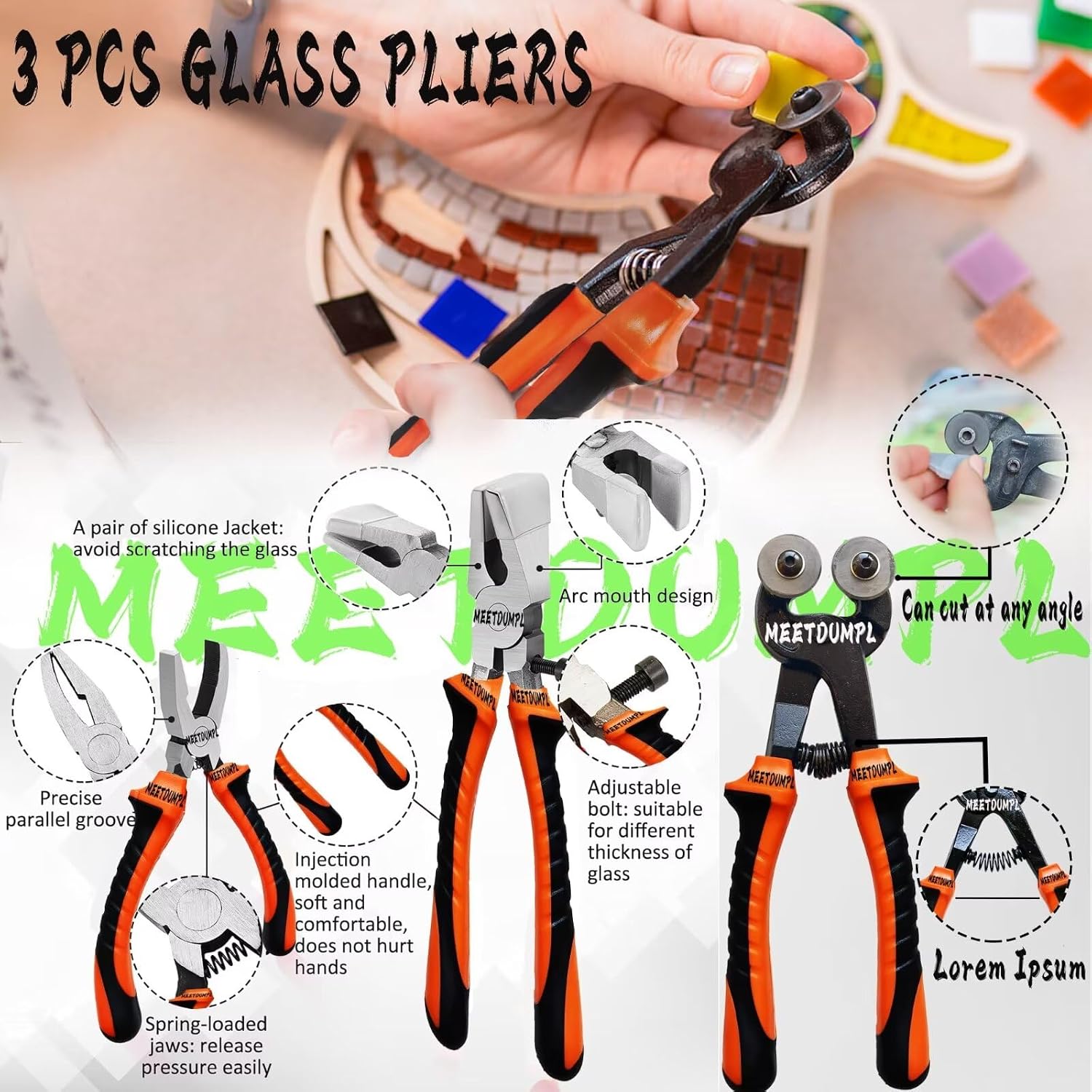 Stained Glass Kit，Stained Glass Supplies，Stained Glass Kits for Adults，with 100W Soldering Iron Kit,Glass Cutter Tool Kit,for Stained Glass Making.（Patent has been registered）.(1)