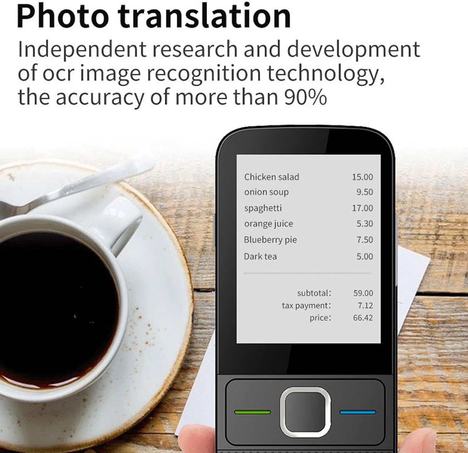 Language Translator Device, 2.4 Inch Touch Screen Voice Translator 138 Languages Support 5MP Camera Portable Photo Online Offline Translation Device for Business Learning Travel