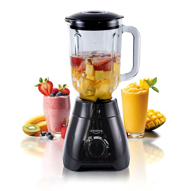Universal 550W Mass Vital Blender - Glass Jar 57 Oz 1 8 Quart 1 7 Liter - 7-cup