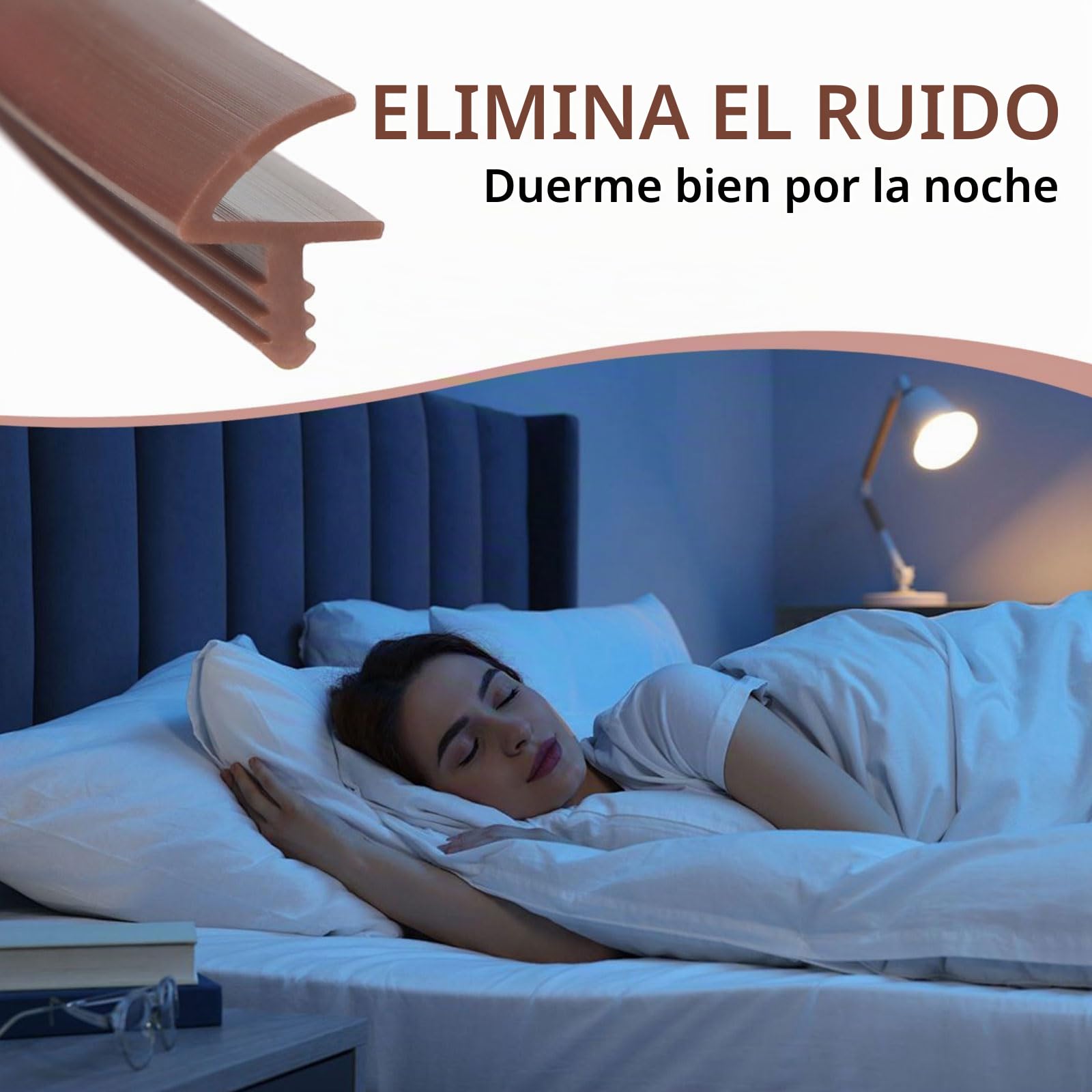 Junta para puerta de habitación, 10m/25m, junta de goma para marco de puerta, 3mm de ancho de ranura, 12mm de ancho de pliegue, junta para marcos de puertas y ventanas (Marrón, 25M)