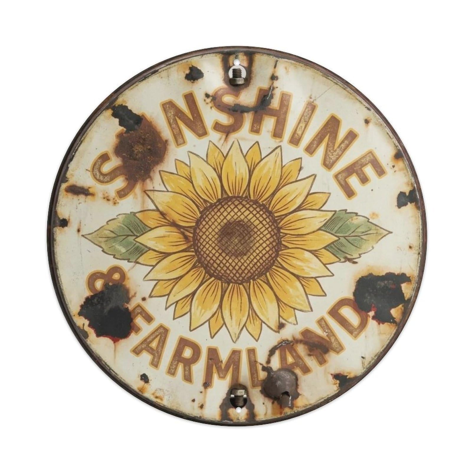Sunflower Theme. Metal Tin Sign Plaque