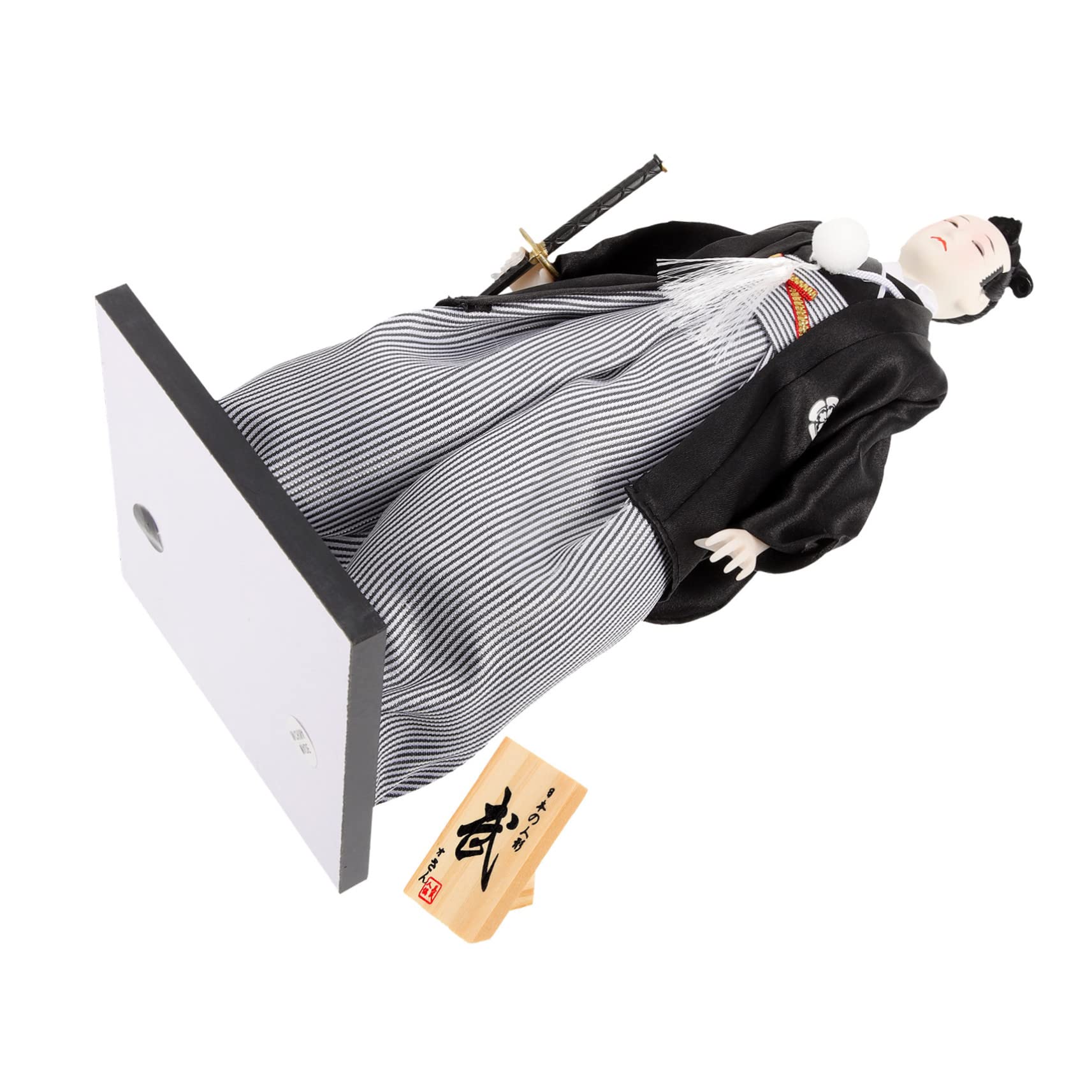BESPORTBLE Statuetta Samurai Giapponese Stoffa con Kimono Decorazione da Tavolo per Casa e Ufficio per Appassionati Giapponese e Arredamento Desktop