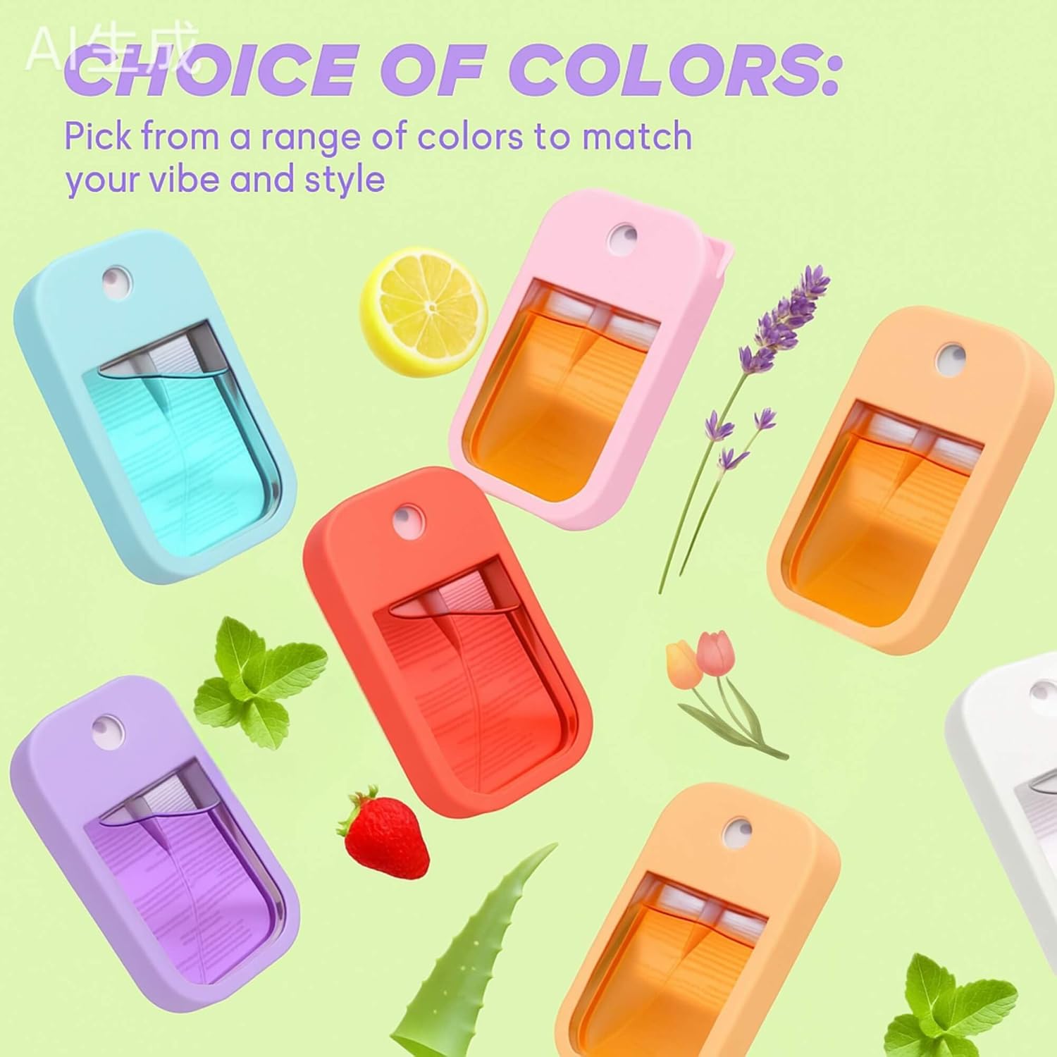 Hand Sanitizer Spray Case with Keychain, Durable Silicone Holder Compatible with Touchland Power Mist & Glow Mist (1 fl oz) - Image 6