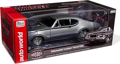 Miniatura 2 de American Muscle 1968 Oldsmobile Hurst Olds - Poste de 2 puertas (MCACN) a escala 118 Modelo fundido a troquel