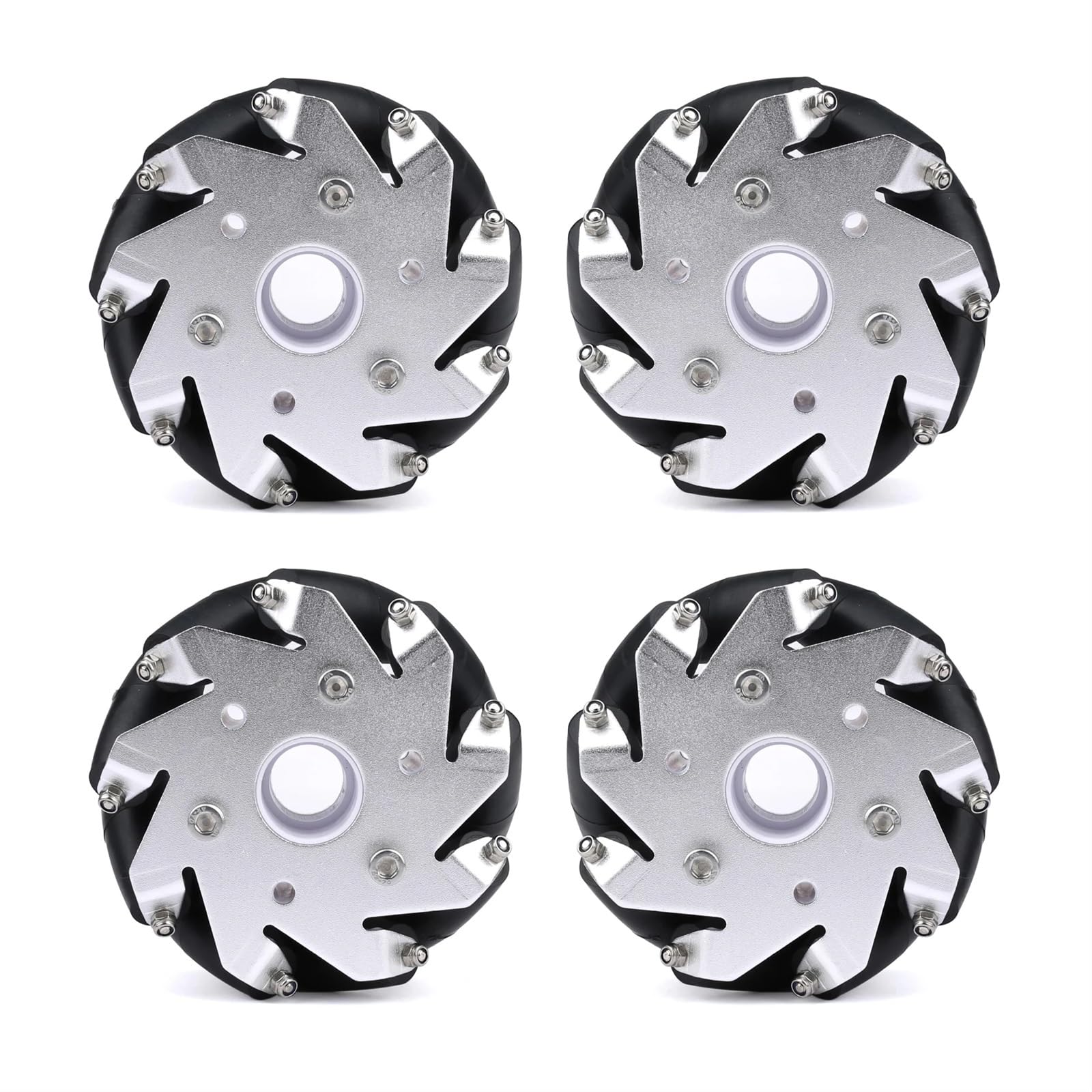 Rueda Mecanum de 100mm con 6 8 10 12 14 15 16 acoplamientos for Arduino DIY Smart Ros Robot Piezas de Chasis de Coche(D15mm)