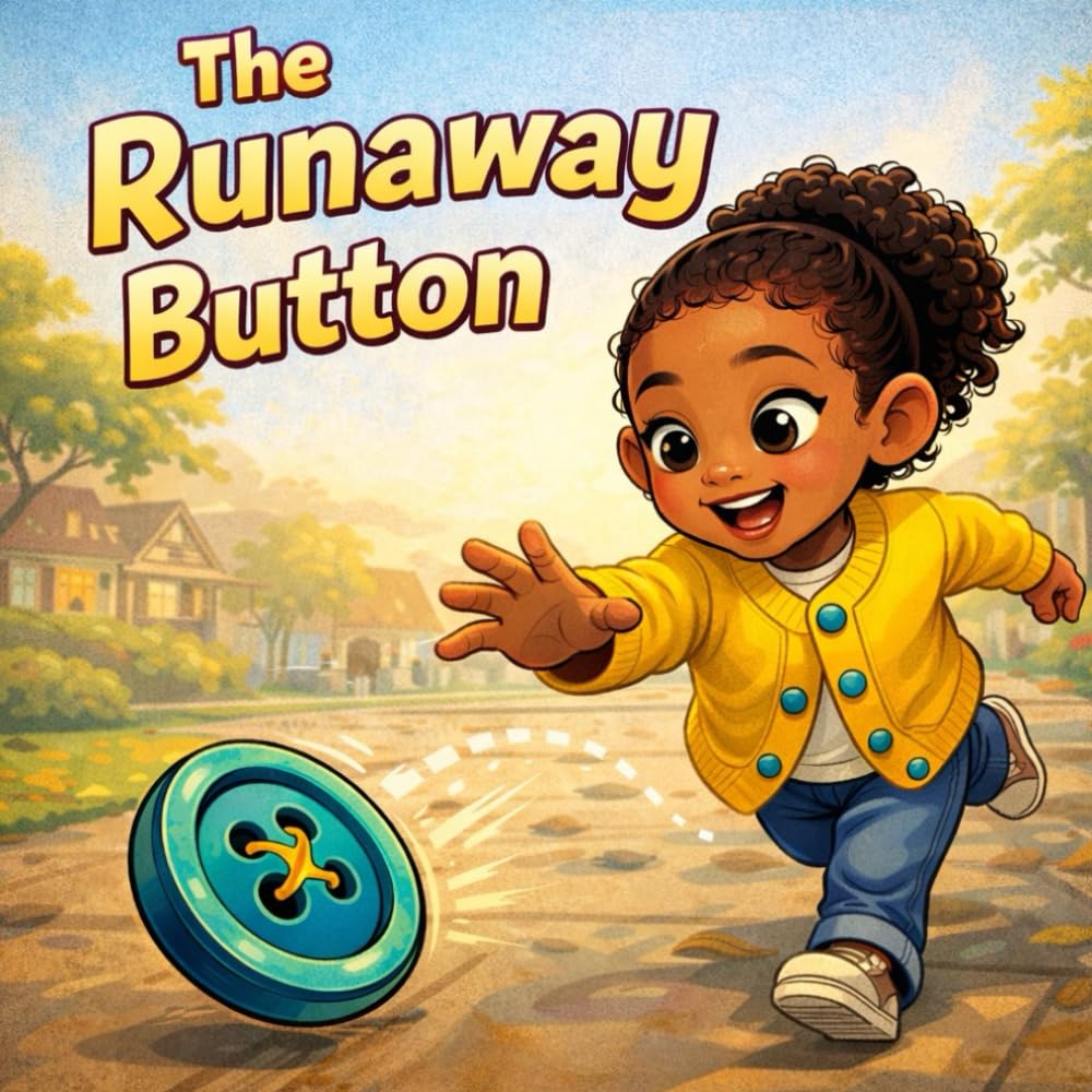 The Runaway Button: Picture Book, No Words. Book for Children to Build Their Own Story. Wordless Picture Books for Toddlers and Early Readers