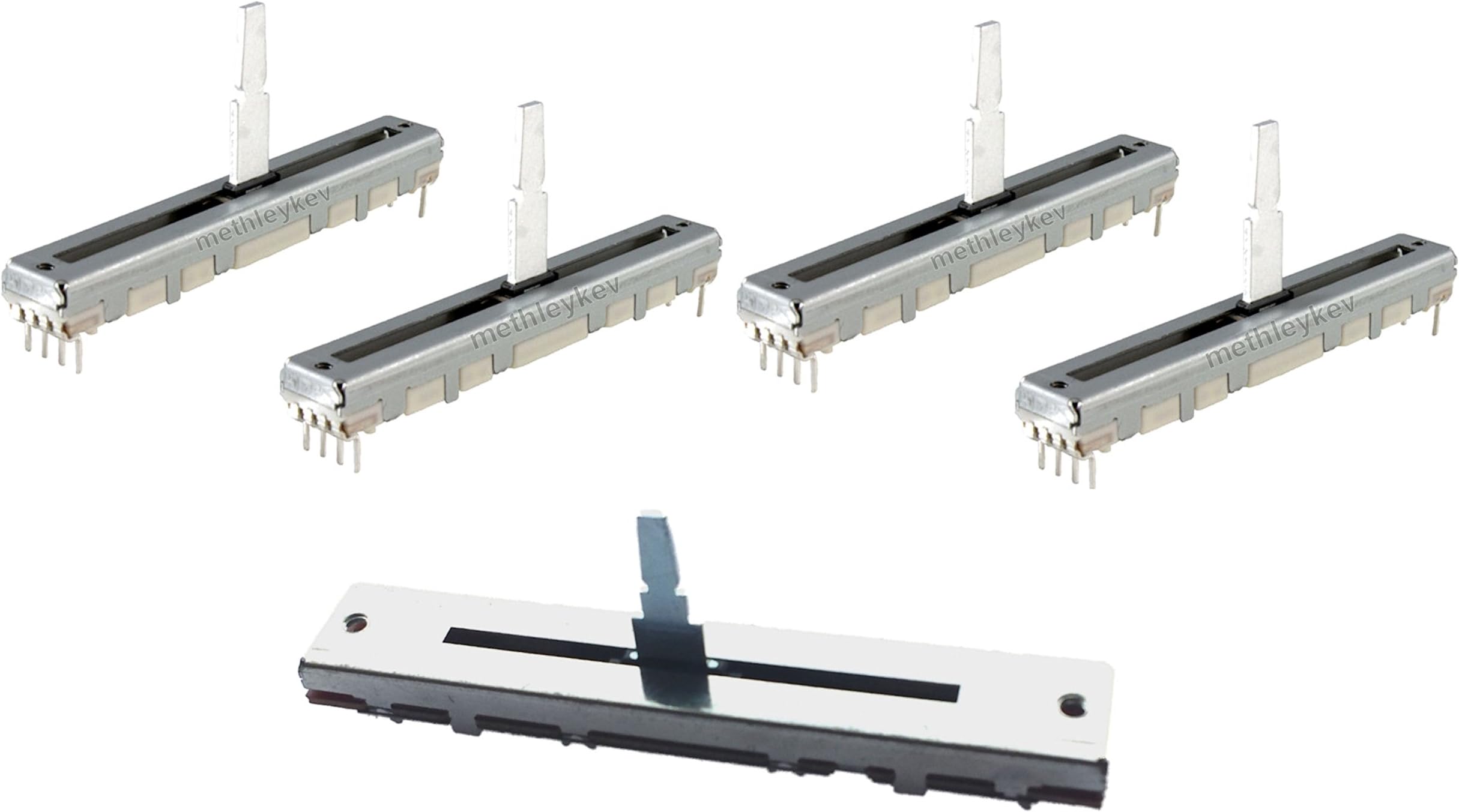 4 x FADER & 1 x CROSSFADER KIT FITS PIONEER DJM700 DJM800 DJM2000 DJM5000 DCV1020 DCV1006