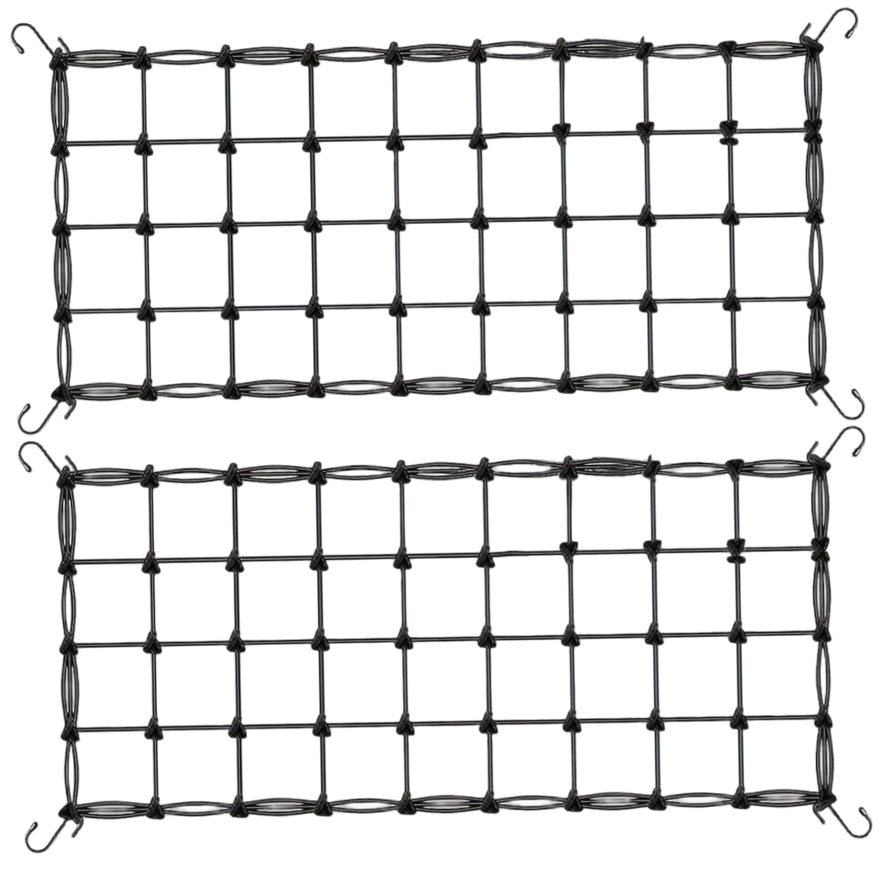 Garden Mesh Netting 2-Pack Trellis Netting, Stretchy Garden Net with Hooks for Climbing Plants, Elastic Plant Support Mesh for Tomatoes Cucumbers