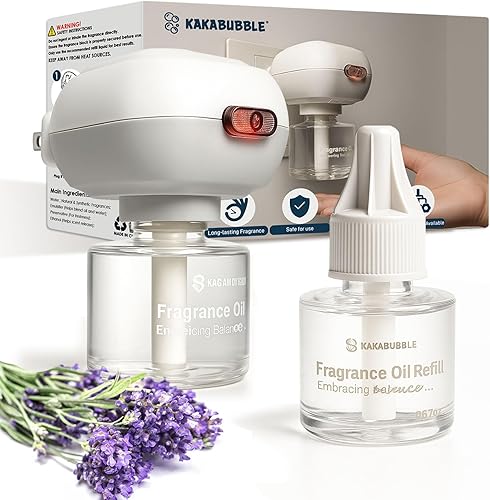 Miniatura 9 de Kit de iniciación de difusor de aceite esencial enchufable al aire libre, paquete de 2 – frescura de 30 días, seguro para mascotas y niños, ideal