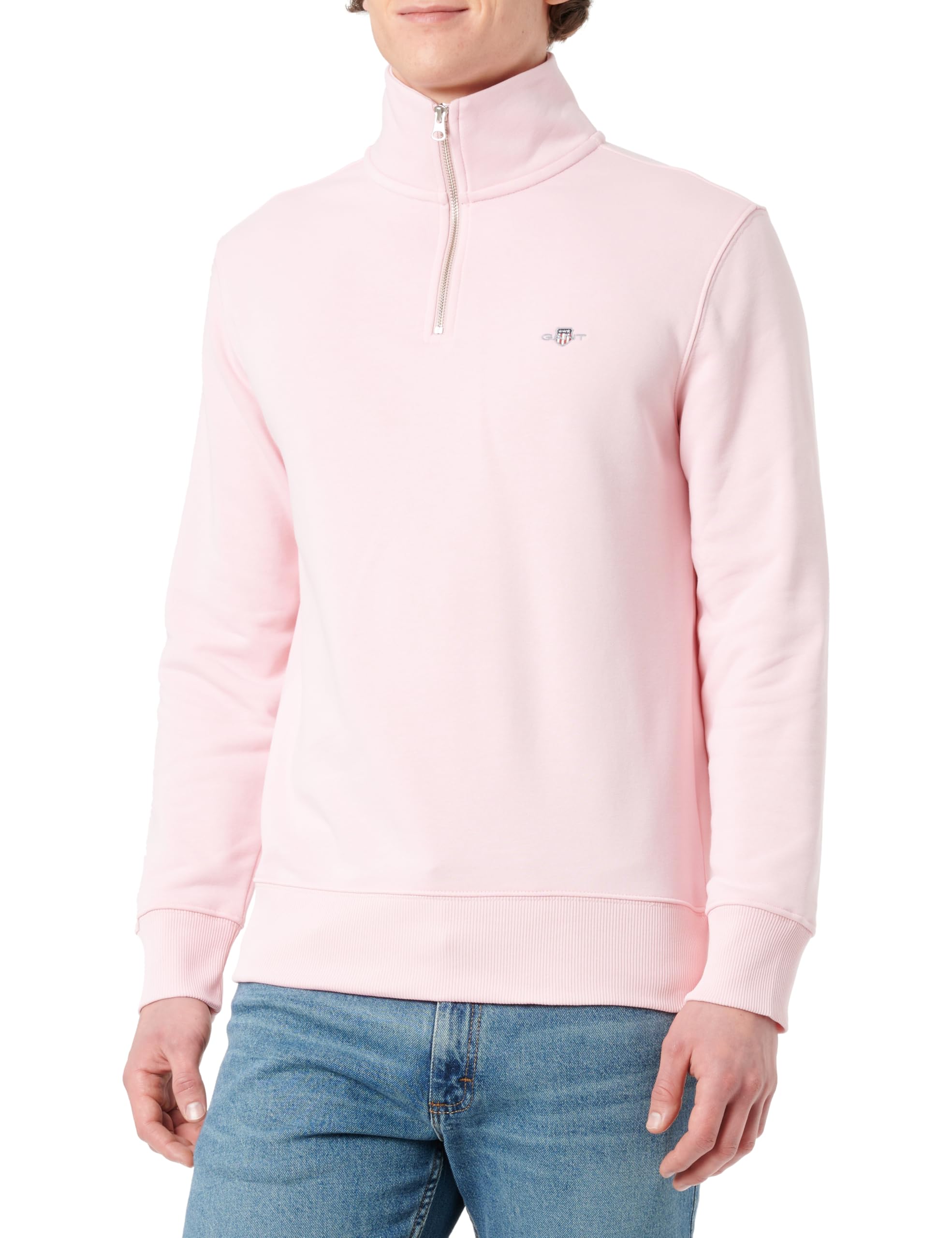 GANT REG SHIELD HALF ZIP Sweat, California Pink, XXXXL