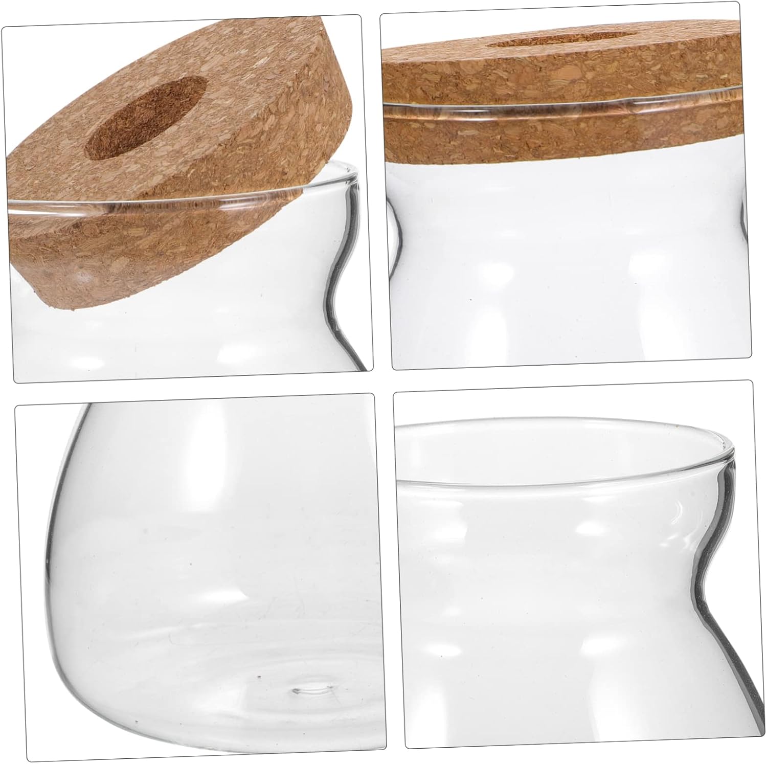 Large Transparent Glass Terrarium Jar with Lid for Micro Landscape and Hydroponic Plants Modern Indoor Plant Container for Succulents and Decorative Natural Elements for Bedroom