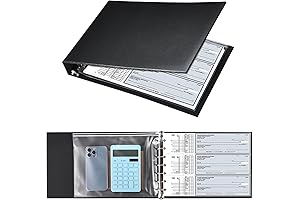 7-Ring Check Binder: Premium Business Checkbook Organizer