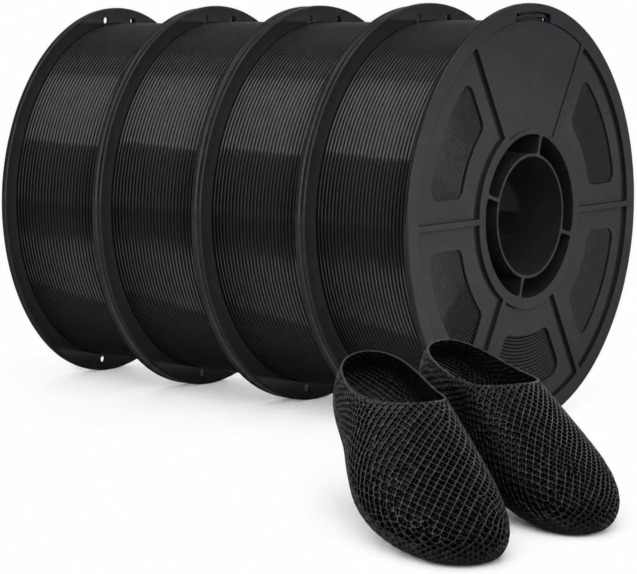 IEMAI Filament TPU 85A noir, 4 kg, 1,75 mm, jusqu'à 90 mm/s