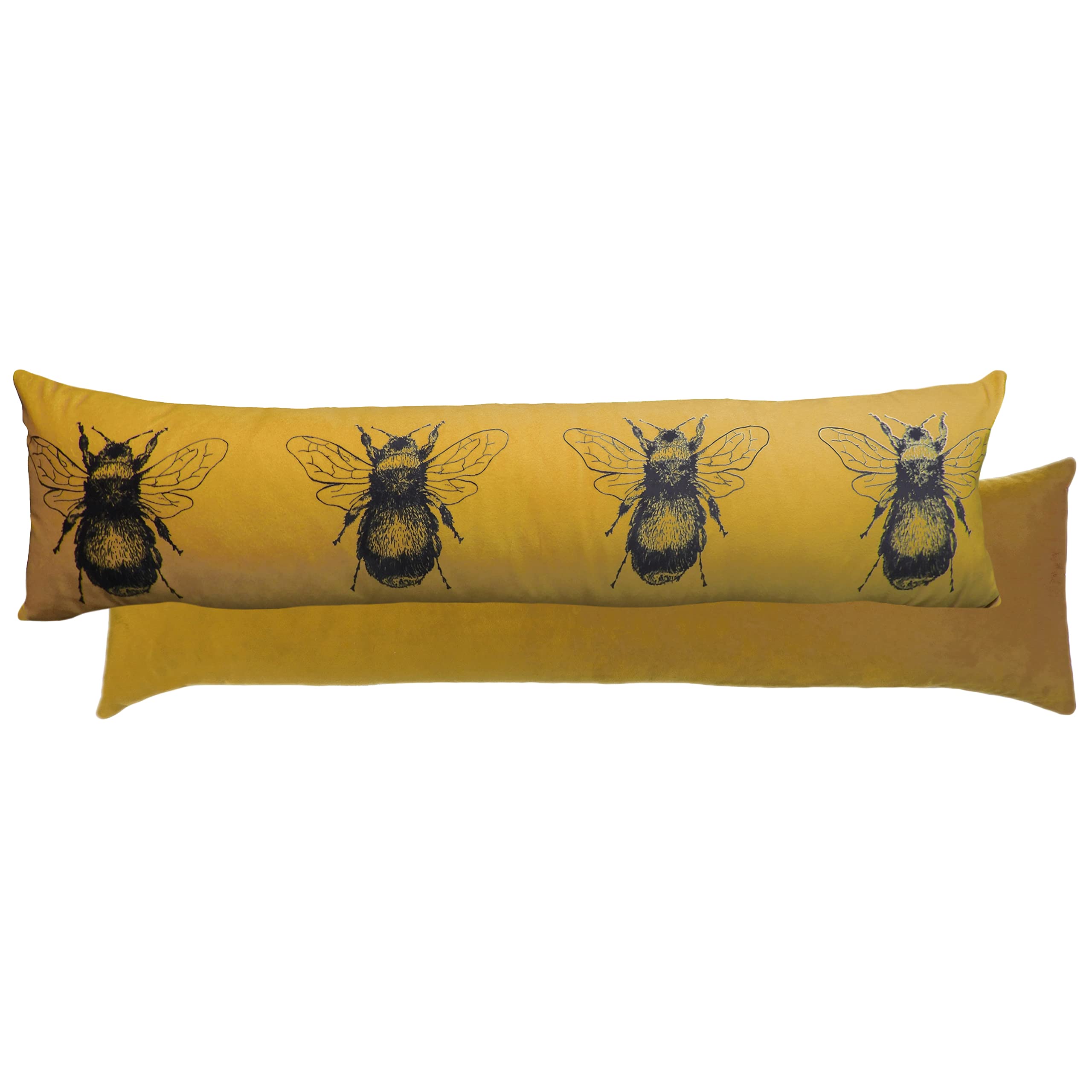 Evans Lichfield Gold Bee Draught Excluder - Polyester - Gold - 92cm x 8cm