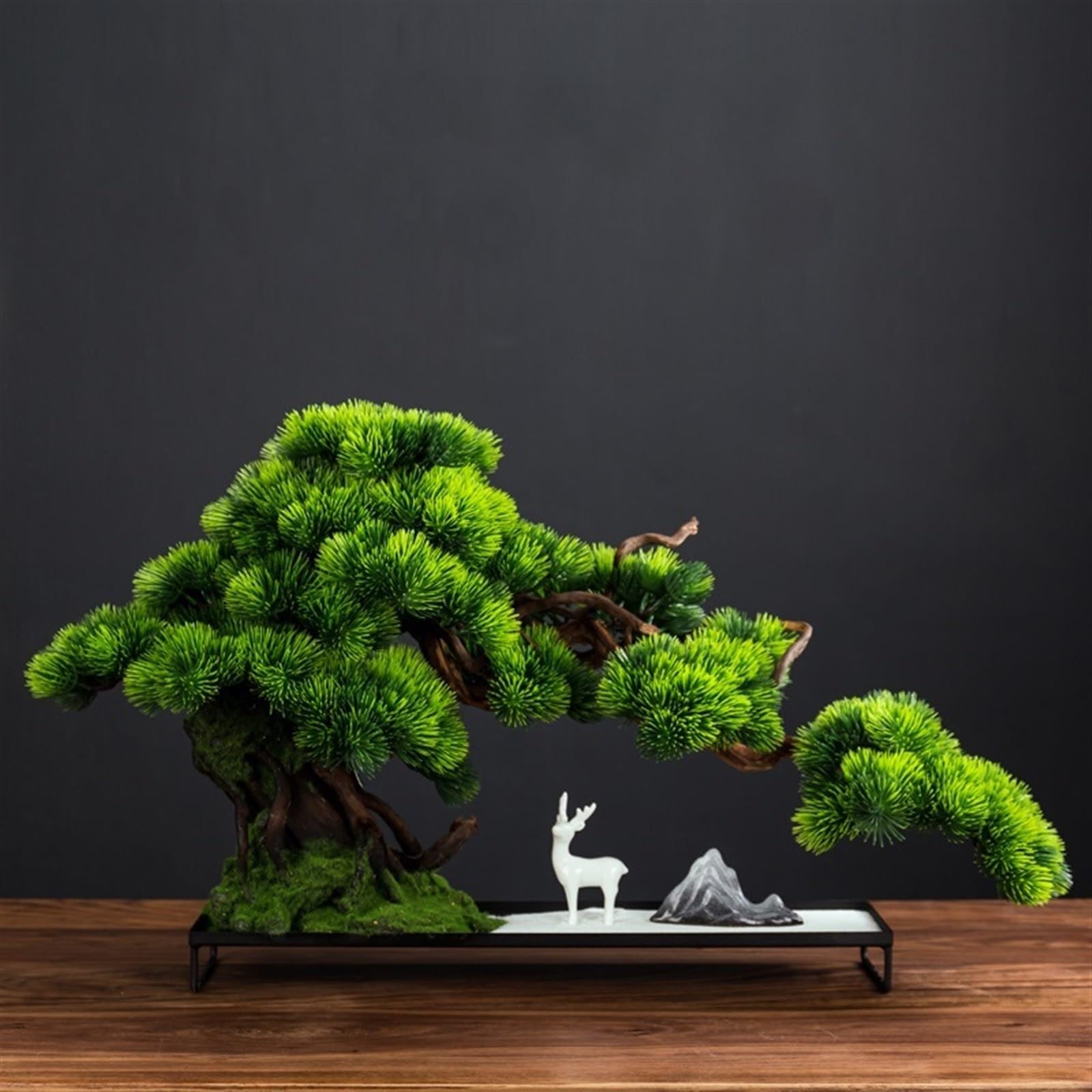 árbol bonsái de imitación Entrada de casa con bonsái Zen, vestíbulo Hotel, decoración, Paisaje, simulación árbol Falso, Adornos Pino
