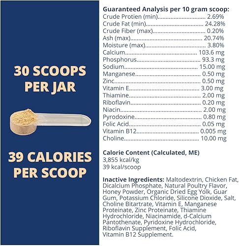 Miniatura 2 de Ready Cal Powder para perros  Alto en calorías aumento de peso estimulante del apetito y suplemento para mascotas  30 cucharadas cuchara incluida