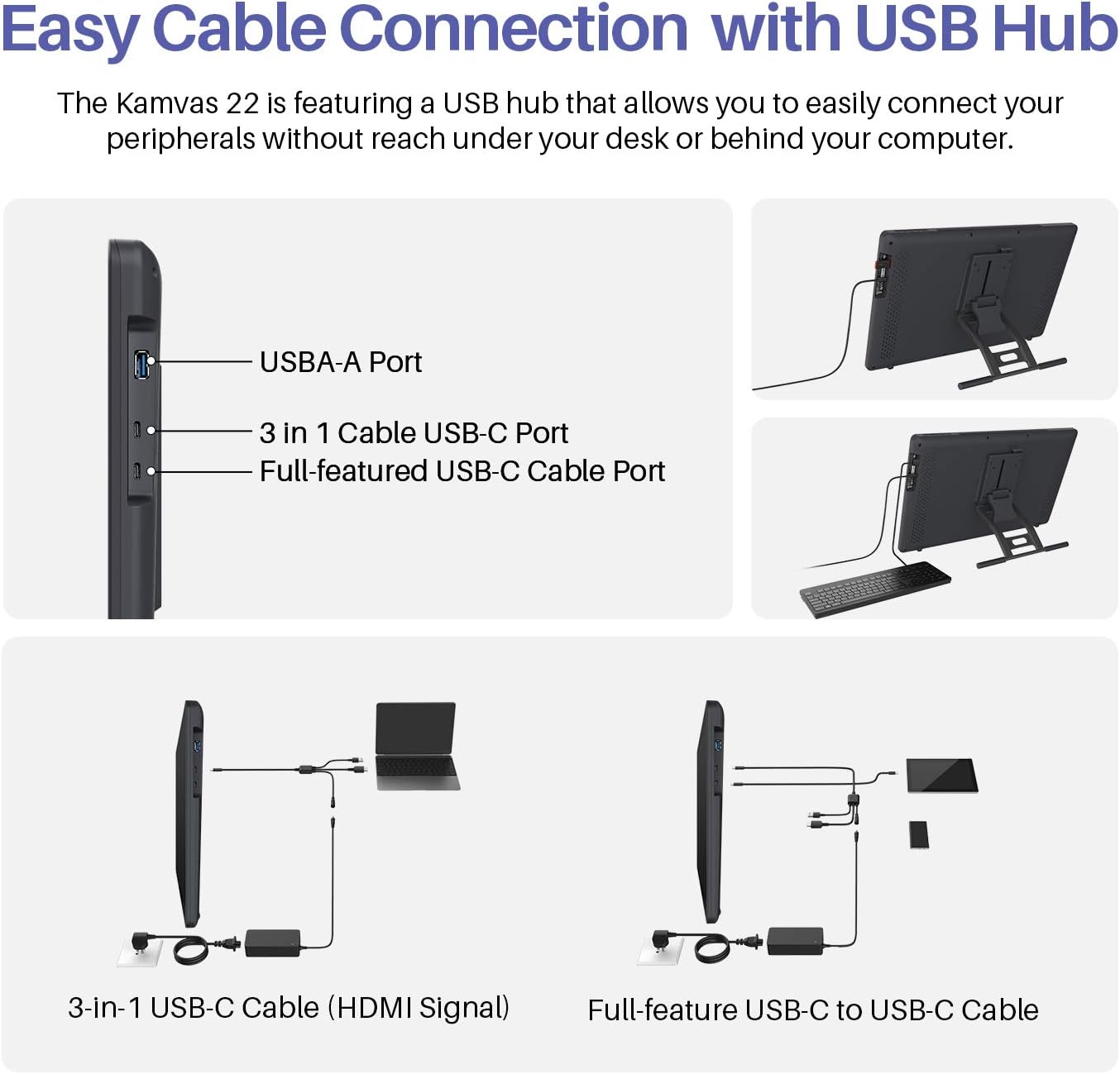 TOP оƒƒERS 2020 HUION KAMVAS 22 Graphics Drawing Tablet Monitor Android Support with Screen Battery-Free Stylus 8192 Pressure Sensitivity Tilt Touch Bar Adjustable Stand - 21.5 Inches Pen Display