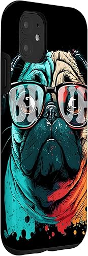 Miniatura 3 de Funda para iPhone 11 Bruh Pug Aesthetic Funny Men Women Boy Girl Dog