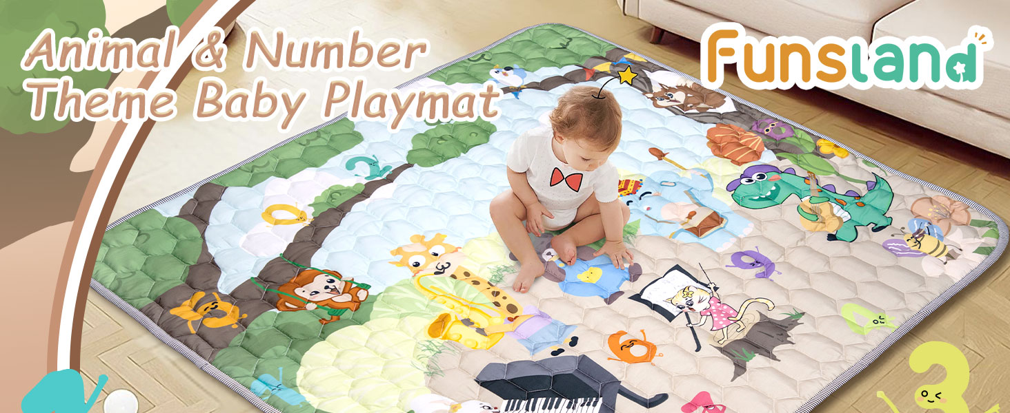 Tappeto Gioco Pieghevole Bambini 127x127cm - Impermeabile Montessori - Foto 4