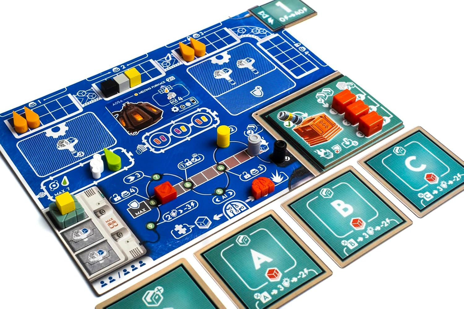 2Tomatoes Games | Stress Botics Strategic Eurogame for 2–4 Players | Deep Resource Management & Worker Placement Board Game | Space Mining Adventure with Unique Zoom System | 60–135 Min Gameplay