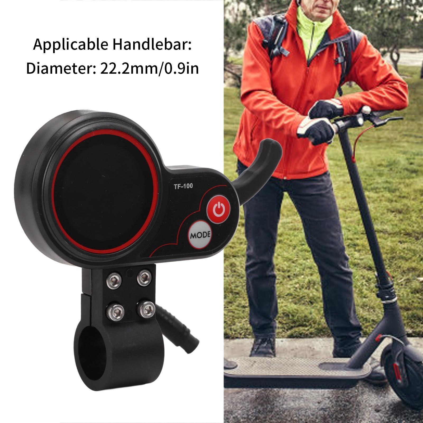 aqxreight Écran TF?100 48 V Instrument à 6 broches pour contrôleur de scooter électrique M4 Il suffit de brancher le connecteur au et de commencer une expérience plus confortable