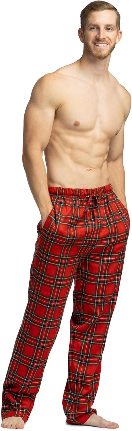 Fishers Finery Men's EcoFlannel Plaid Pajama Pant; Flannel - Image 5