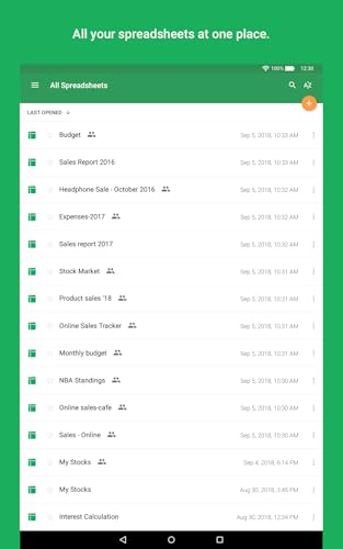 Zoho Sheet - Mobile Spreadsheet Editor