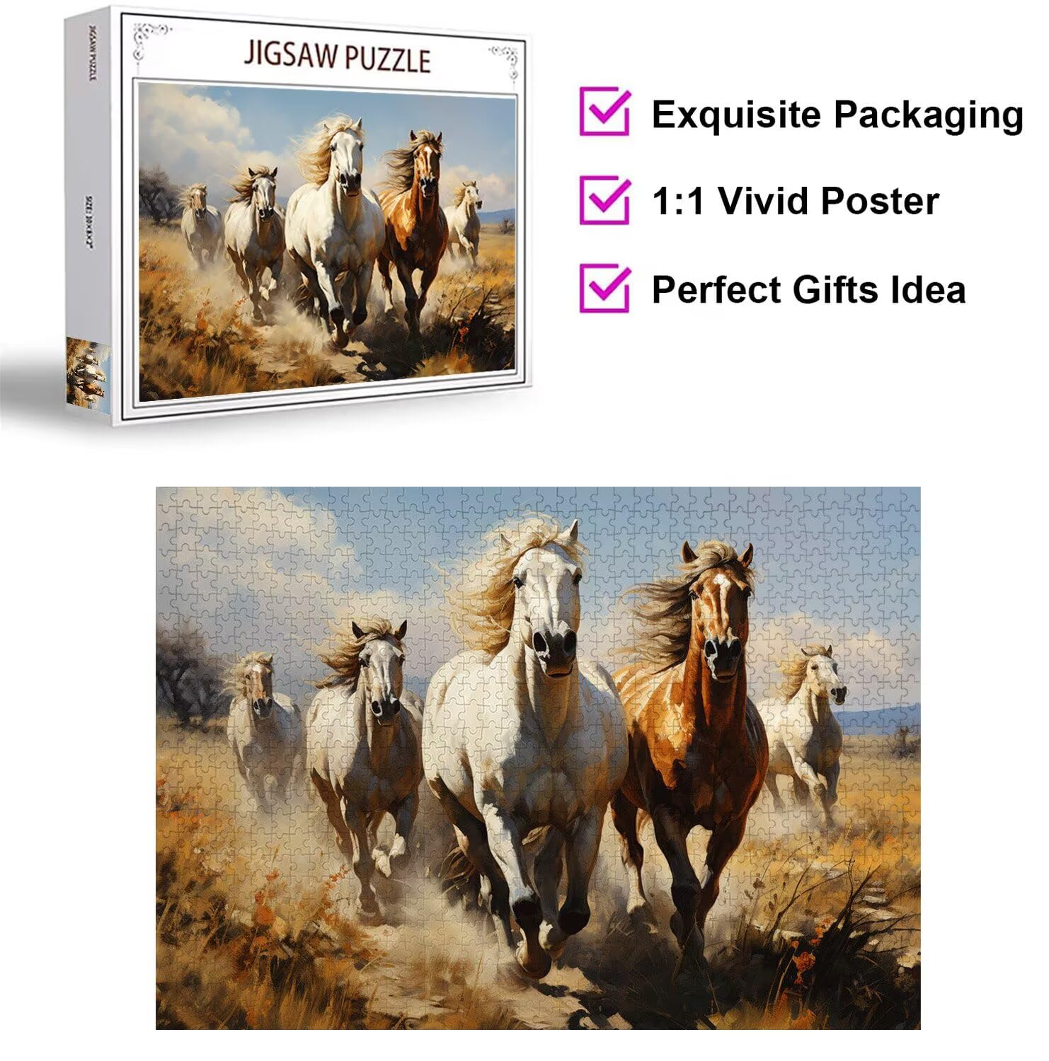 Puzzle dla dorosłych 2000, użytki zielone, 99 x 70 cm, n-478