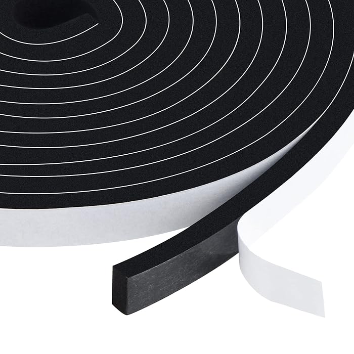 Buy Weather Stripping Self Adhesive 1/2”W x 1/4”T, Closed Cell Door