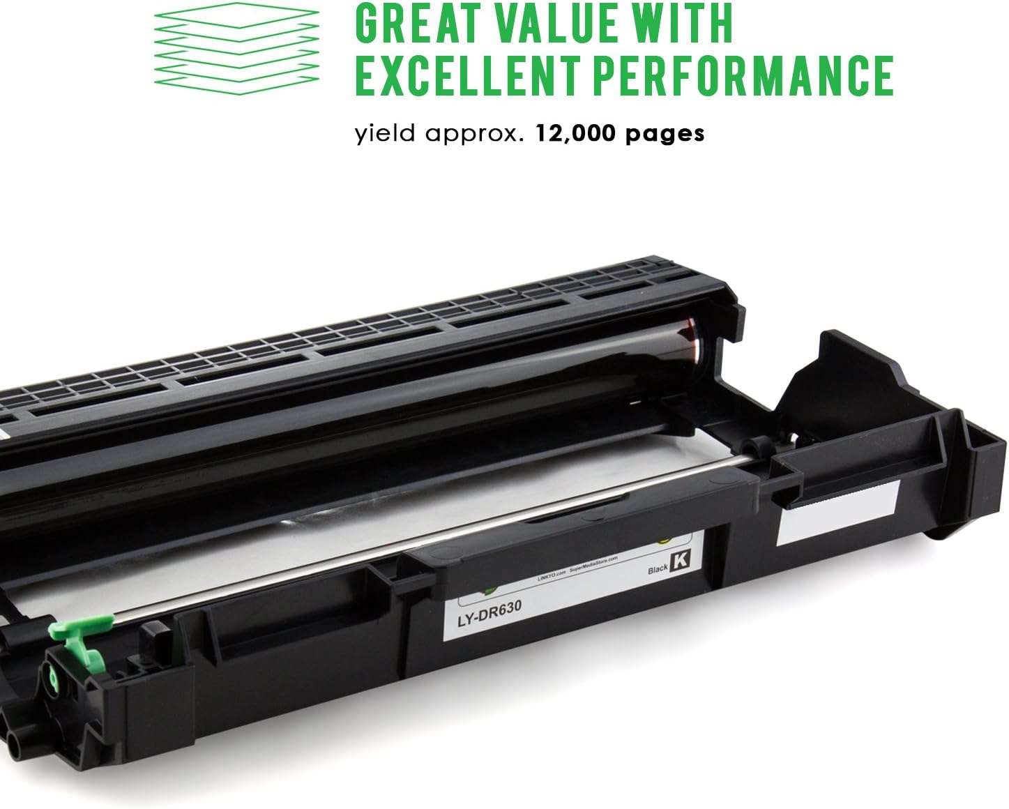 LINKYO Compatible Printer Drum Unit Replacement for Brother DR630 DR-630 LY-BR-DR630
