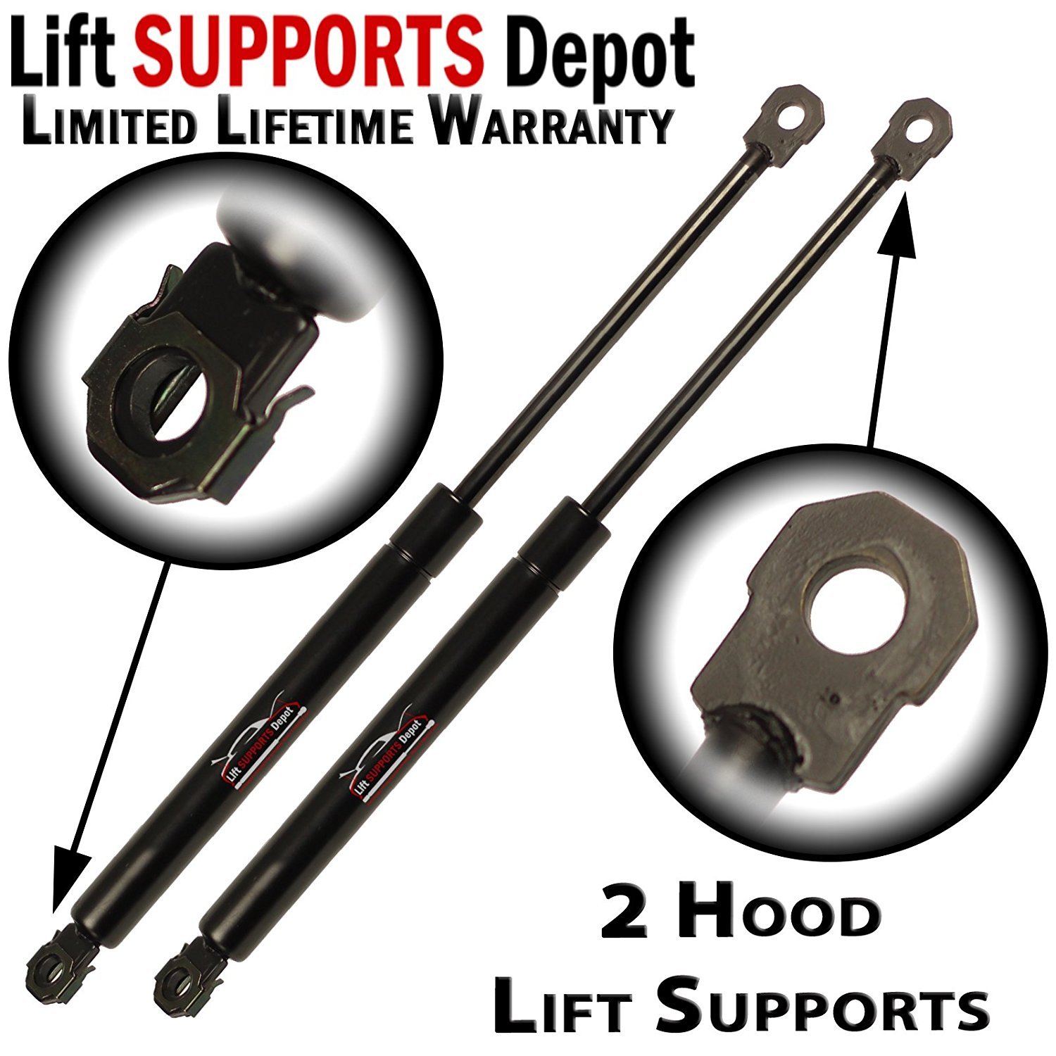 Lift Supports Depot Qty (2) Riviera Eldorado Seville 1979 to 1985 Front