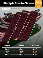 Vista 6 de FOCEAN Piso de lancha de espuma de etilvinilacetato para cubierta de lancha, alfombra marina antideslizante autoadhesiva para lanchas motoras