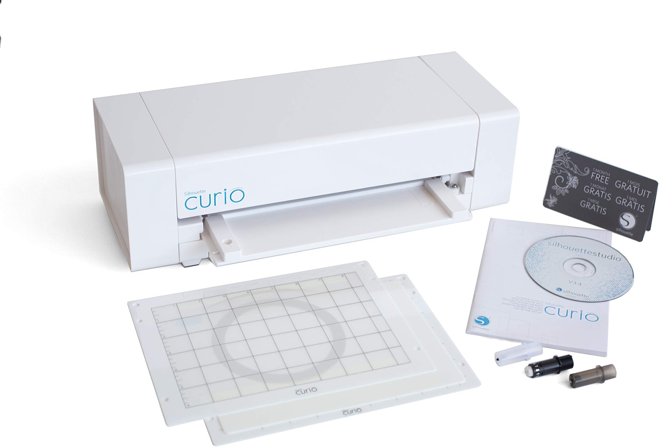 Graphtec GB Ltd Silhouette Curio, Cutting, Embossing and Etching Tool, White, 8 UK