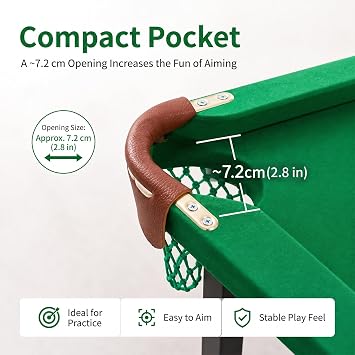 Foldable Pool Table, Folding Pool Table for Space-Saving Home Use
