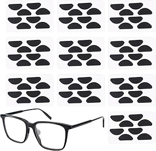 メガネ用ノーズパッド 10組 滑り止めノーズピース ノンスリップメガネ 快適なノーズグリップ 粘着式ノーズパッド 交換用アクセサリーパーツ メガネ&サングラス用 メンズ、レディース、キッズ、学生、プロフェッショナル、オフィス、読書、スポーツ、日常使いに最適